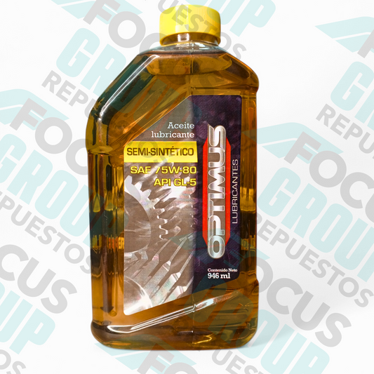 Aceite 75W80 Caja/Diferencial 1 Litro OPTIMUS – Hecho en México
