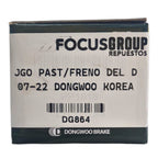 Juego de pastillas de freno delanteras Rexton 2.2 2016-2018