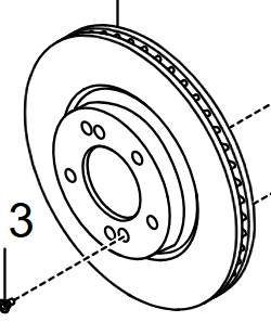 Disco de freno delantero Grand Musso 2.2 2018-2025