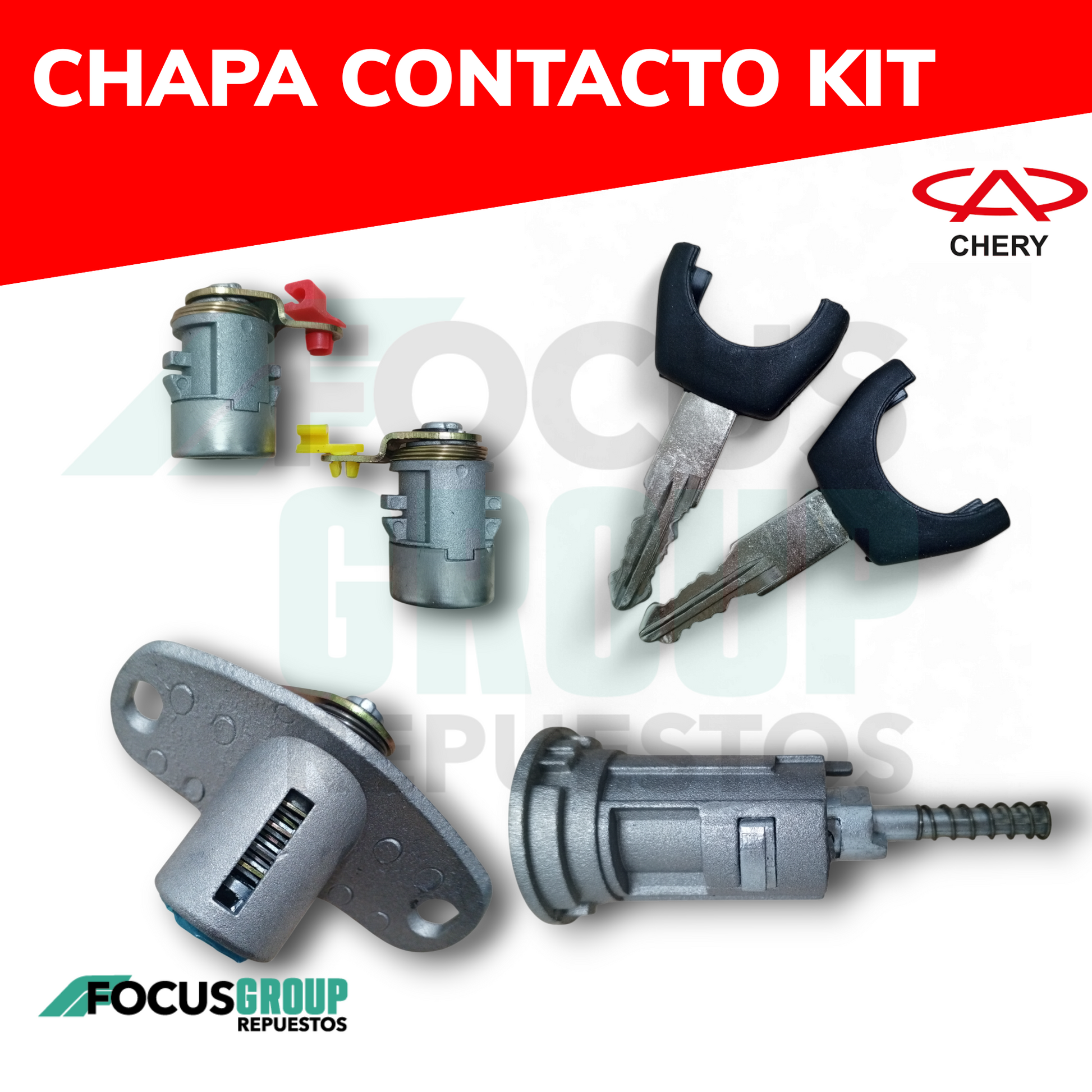 Chapa de contacto Chery IQ 1.1 con llaves