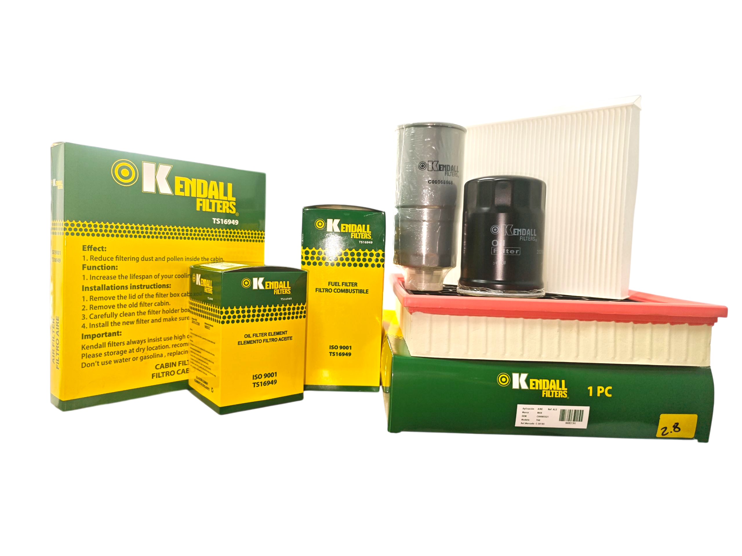Kit de filtros T60 2.8 diesel 2016-2025