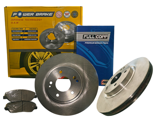 Discos + pastillas delanteras Korando 2.0/2,2 Diesel 1.5 bencinero