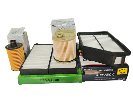 Kit de filtros para Korando 2.0 Diesel
