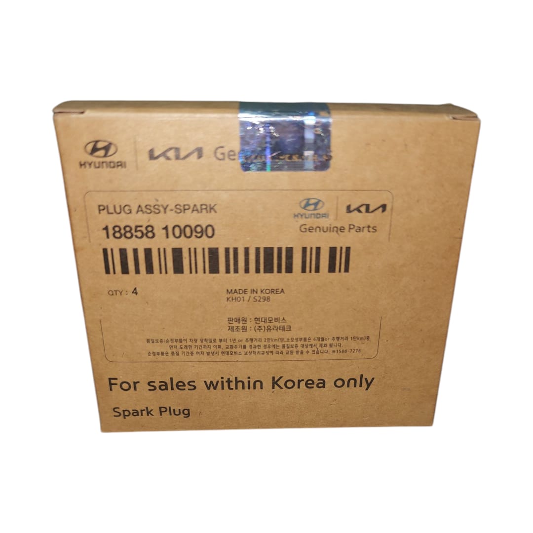 Juego Bujia Bencina Iridium 1.6B 16-22 (4) Original Mobis Korea