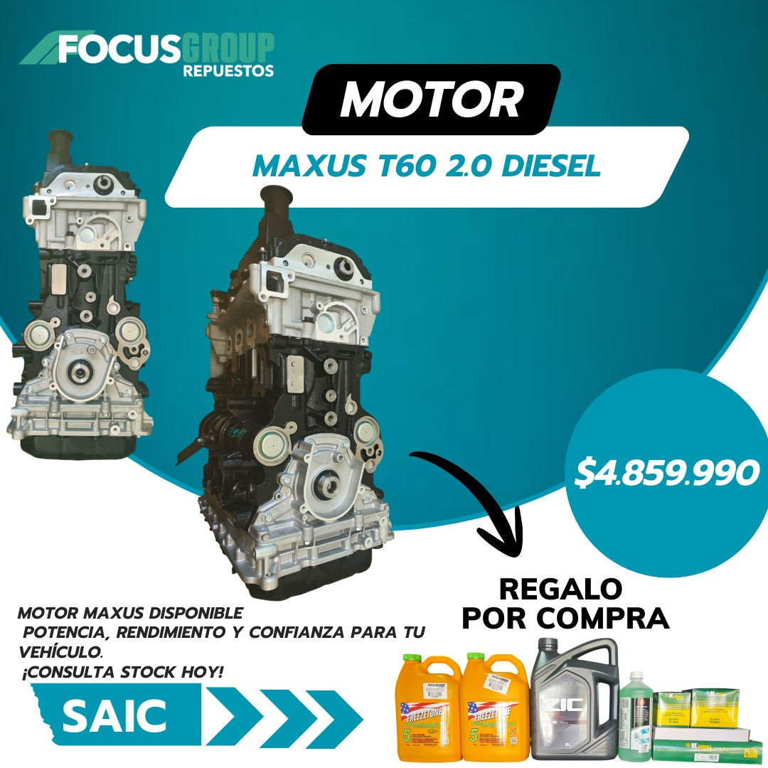 Motor de maxus t60 2.0 diesel + Regalo por compra